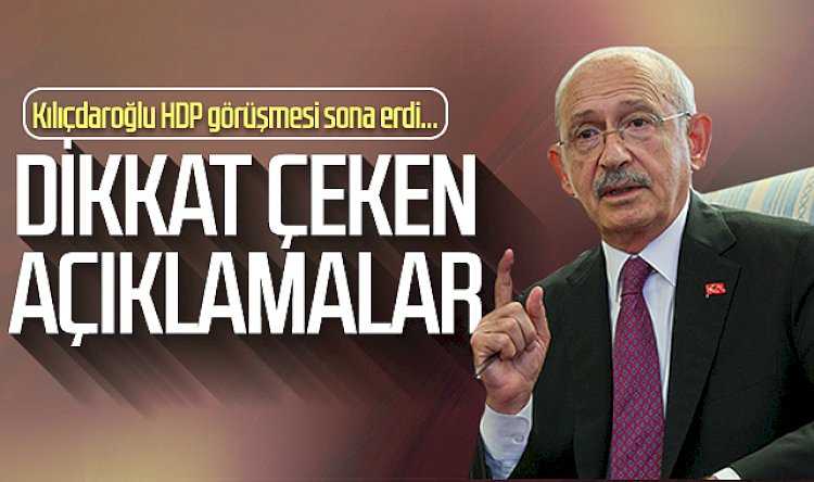 Kılıçdaroğlu'ndan HDP ziyareti sonrası açıklama: Çözüm adresi TBMM'dir