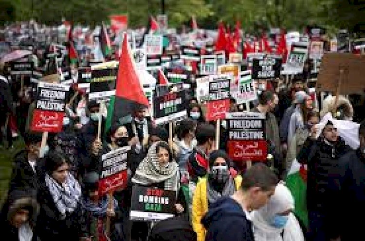 Avrupa başkentlerinde Gazze’ye destek: Londra ve Paris'te 10 binler yürüdü